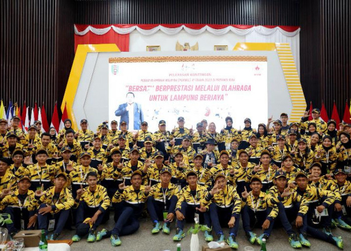 Lepas Kontingen Lampung Ikuti Porwil Sumatera, Gubernur Arinal Kobarkan Semangat Atlet untuk Raih Prestasi 