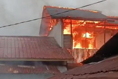 Rumah Warga di Pasar Krui Dilalap Api, Dapur Hangus Terbakar