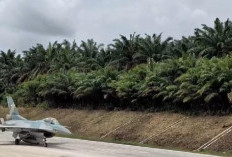 Uji Coba Perdana, Pesawat Tempur F-16 dan Super Tucano Sukses Mendarat di Tol Lampung