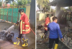 Motor Terbakar di Jallinsum Lampung Utara, Diduga Korsleting Kabel