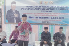Anggota DPRD Lampung Jasroni Gelar Sosperda No 3 Tahun 2021 di Kecamatan Jatiagung 
