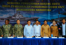 Lampung Tegaskan Komitmen Pemberantasan Narkotika, Ribuan Cartridge Vape Dimusnahkan