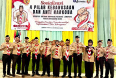 Perkuat Karakter Generasi Muda, Kwarda Pramuka Lampung Gelar Sosialisasi 4 Pilar dan Anti Narkoba