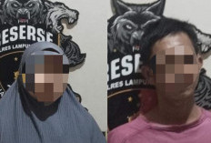 Pasutri Pelaku Curat di Abung Tengah Dibekuk Tim Tekab 308 Polres Lampung Utara