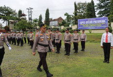 Polres Lampung Utara Gelar Apel Pasukan Operasi Keselamatan Krakatau Jelang Ramadhan