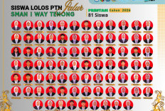 81 Siswa SMAN 1 Waytenong Lolos PTN Jalur Prestasi 2026, Bukti Konsistensi Sekolah Unggul