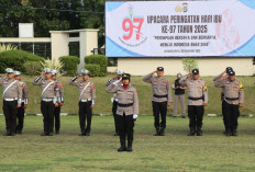 Peringatan Hari Ibu ke-97, Polwan Dominasi Petugas Upacara di Lampung Utara