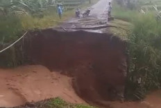 Hujan Deras Picu Jalan Putus di Way Tenong, Akses Warga Lumpuh