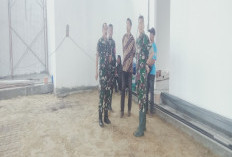 Kodim 0421 /LS Pantau Percepatan Pembangunan Gerai Kopdes di Kecamatan Jatiagung 