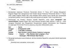 Pemprov Lampung Rolling Pejabat Sore Ini