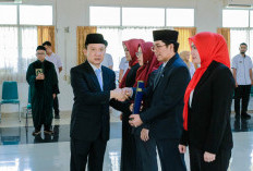 Sekdaprov Lampung Lantik 4 Pejabat Administrator, Tegaskan Amanah dan Profesionalisme