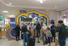 Lonjakan Pemudik Lebaran 2026, Puluhan Ribu Penumpang Padati Kereta Api di Tanjung karang 