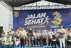 Ribuan Hadiah hingga Rumah Warnai Jalan Sehat HUT ke-344 Bandar Lampung