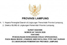 Pemprov Lampung Keluarkan SE Jelang Lebaran, Larangan Mudik Pakai Randis dan Gratifikasi