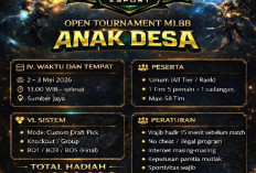 Turnamen MLBB Anak Desa di Sumber Jaya Siap Digelar, Hadiah Tembus Rp5 Juta