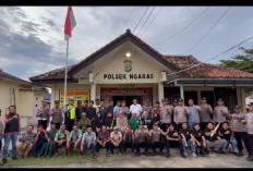 Polsek Ngaras Gelar Apel Sabuk Kamtibmas dan Simulasi Sispam Mako, Perkuat Kesiapsiagaan Personel