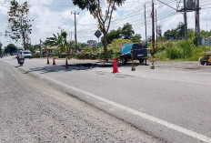 BPJN Wilayah II Lampung Tambal Jalan Berlubang di Lampung Utara