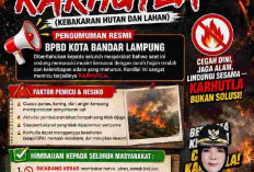 Musim Kemarau, BPBD Bandar Lampung Ingatkan Warga Tak Sembarangan Bakar Lahan 