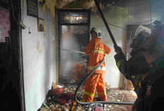 Diduga Berawal dari Pembakaran Sampah, Rumah Tiga Lantai di Kedaton Terbakar