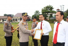 Ungkap Kasus 3C, 17 Personel Polres Lampung Utara Terima Penghargaan