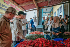 Pantau Harga Pangan, Gubernur Mirza Temukan Masalah Distribusi Cabai di Pasar Way Batu