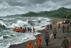 Basarnas Perkuat Pencarian Korban Tenggelam di Pantai Mandiri Sejati