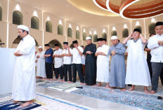 Kapolda Lampung Yustan Alpiani Subuh Keliling di Masjid Raya Al-Bakrie
