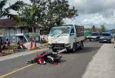 Lakalantas Sepeda Motor vs Mobil Renggut Nyawa Dua Pengendara Motor di Belalau 