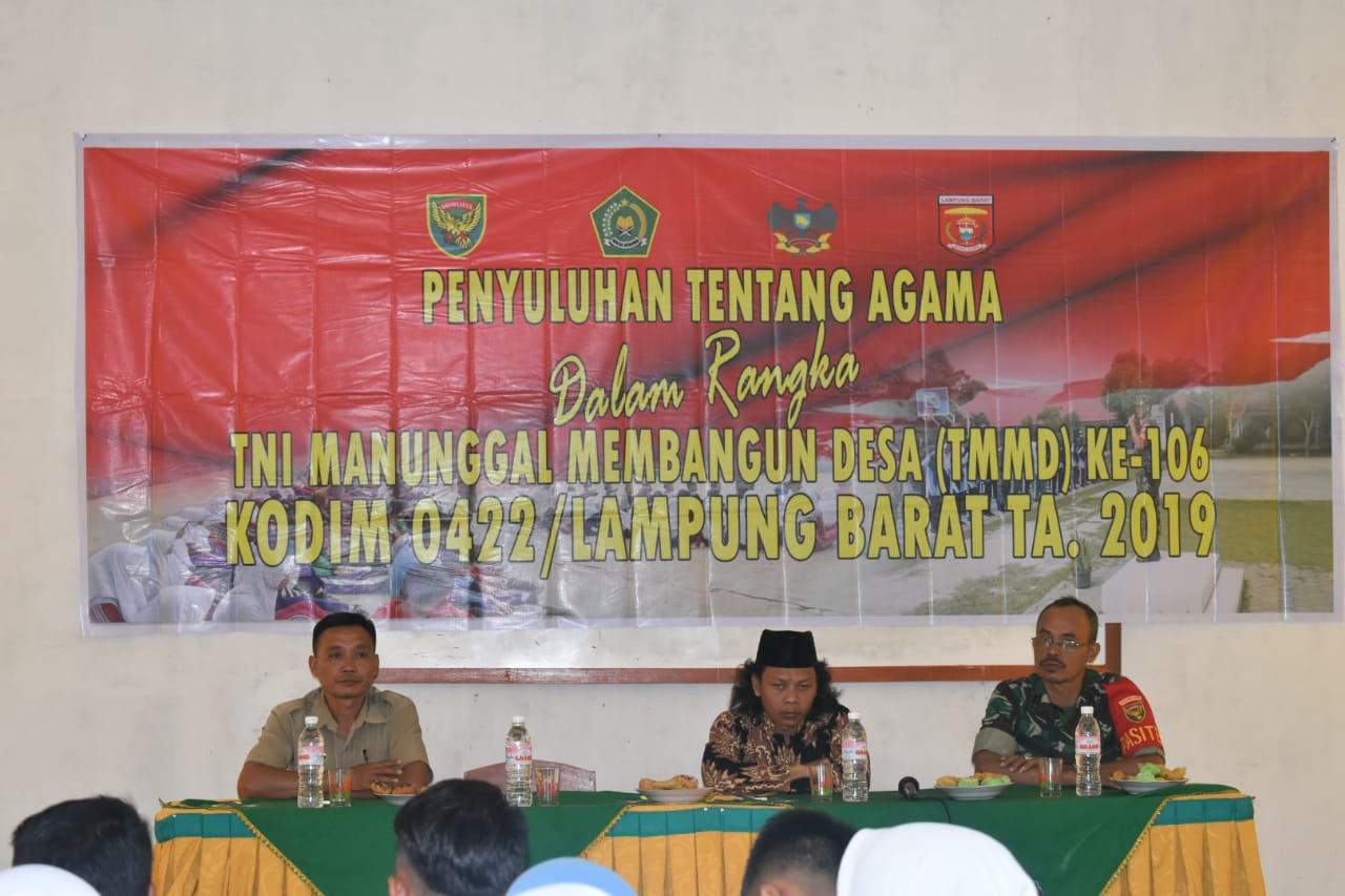 Satgas TMMD Beri Pembinaan Agama Kepada Pelajar