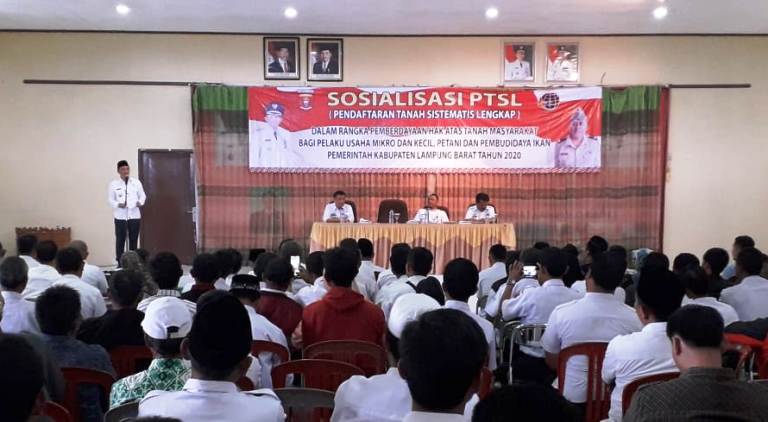 Pemkab Lambar Programkan PTSL untuk Petani, Pelaku Usaha dan Pembudidaya Ikan