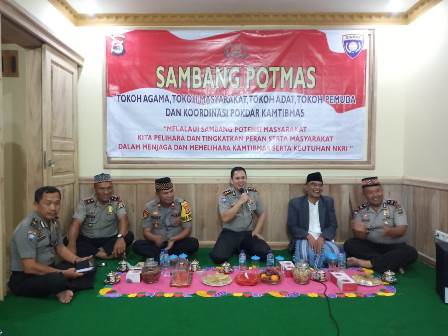 Polda dan Polres Lambar Sambangi Tokoh