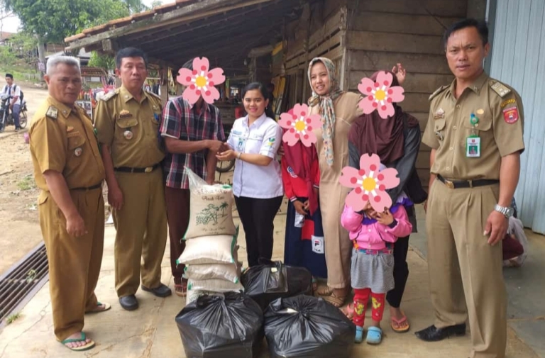 Dinsos dan Sakti Peksos Lambar Salurkan Bantuan Kepada Korban Pemerkosaan