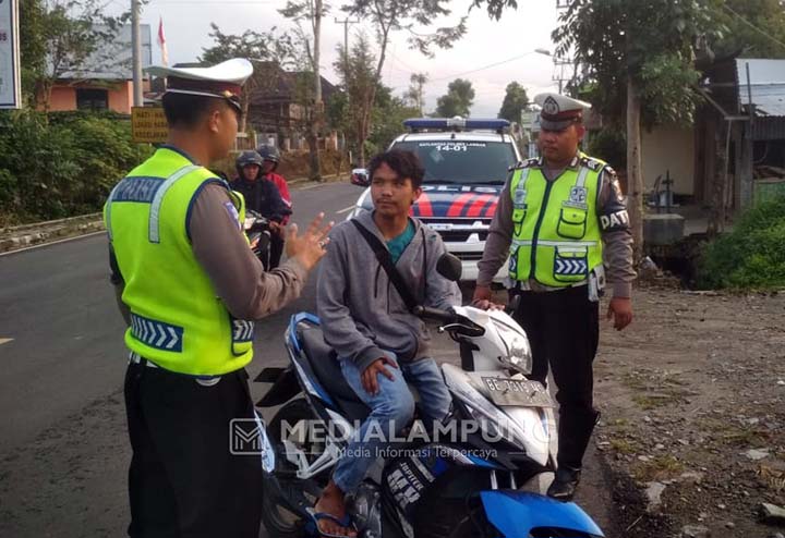 Satlantas Razia di KTL dan Lokasi Rawan Lakalantas