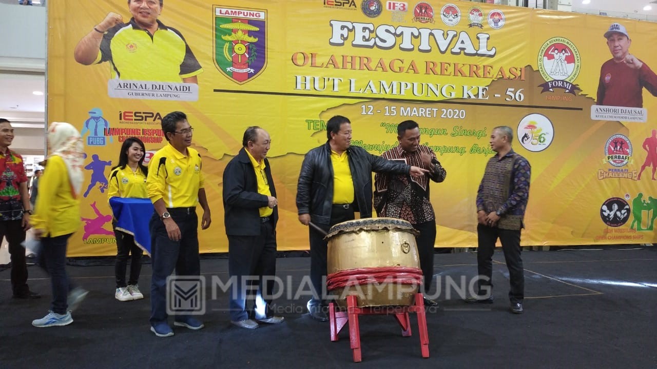 Festival Olahraga Rekreasi Sambut HUT Lampung Ke-56