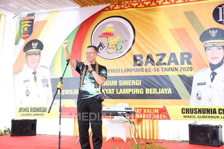 Sambut HUT Lampung Ke-56, Pemprov Gelar Bazar Sembako