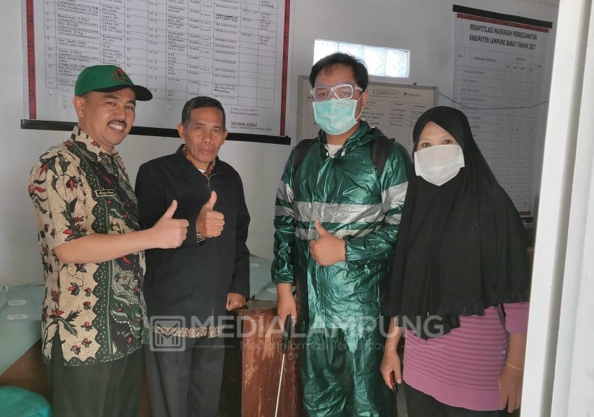 Kemenag Lambar Sterilisasi Gedung Lembaga Pendidikan KUA