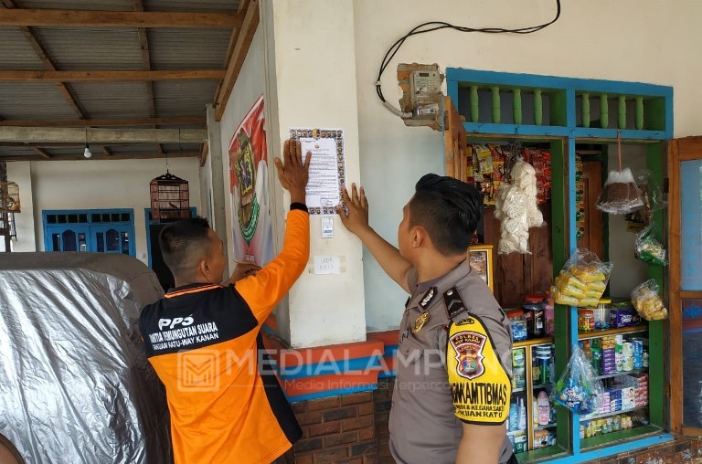 Polsek Pakuan Ratu Sebarkan Maklumat Kapolri