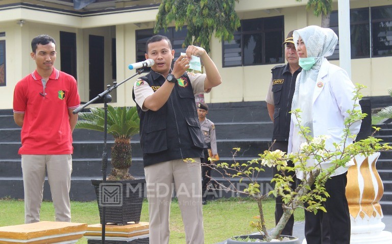 Biddokes Polda Lampung Sosialisasikan Pencegahan Covid-19