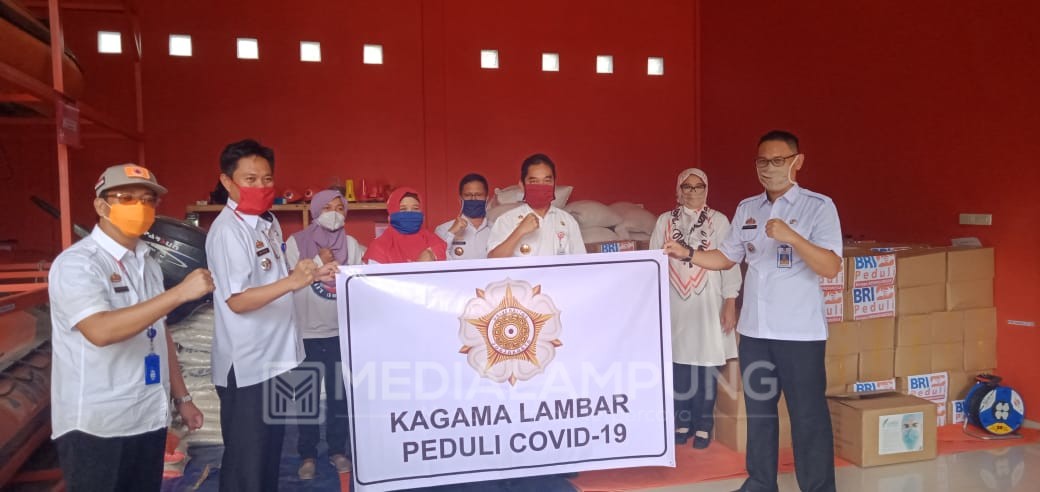 Peduli Covid-19, KAGAMA Lambar Salurkan Bantuan