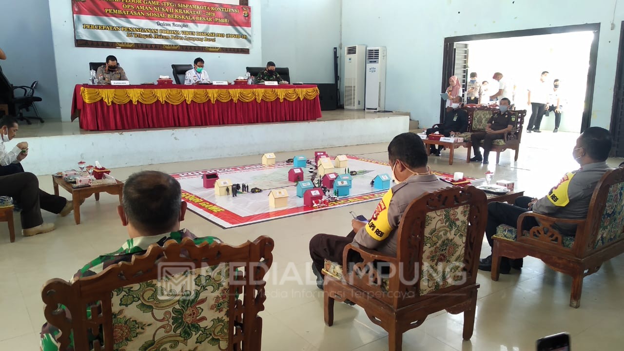 Polres Lambar Laksanakan TFG Terkait Penerapan PSBB