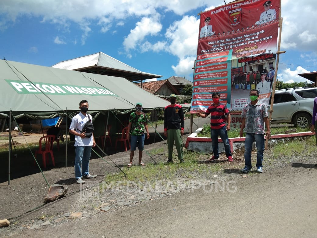 Cegah Virus Corona, Pekon Waspada Perketat Penjagaan