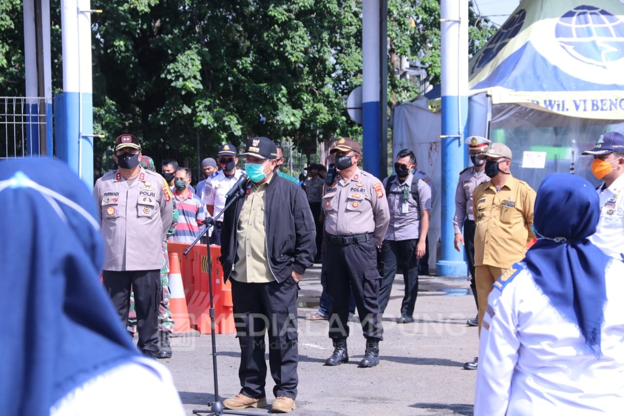 Gubernur dan Kapolda Lampung Tinjau Kesiapan Terminal Rajabasa