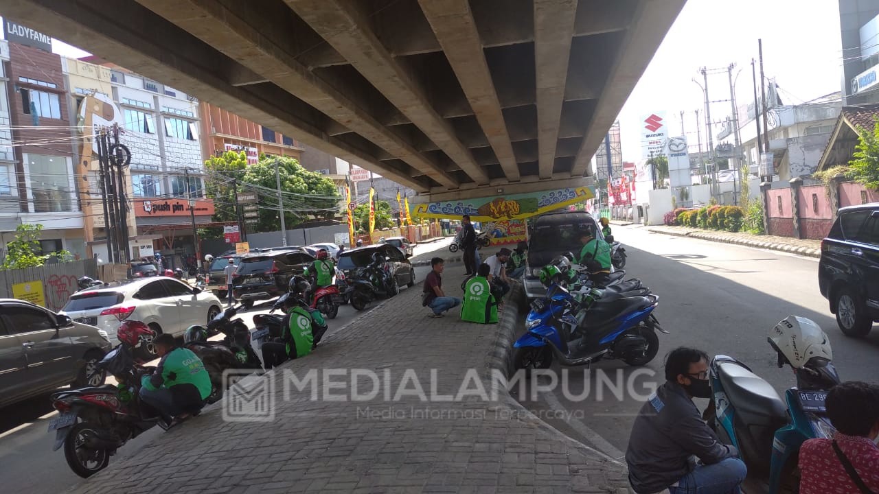 Keresahan Ojol Lampung, Seharian Hanya Bawa Pulang Rp40 Ribu