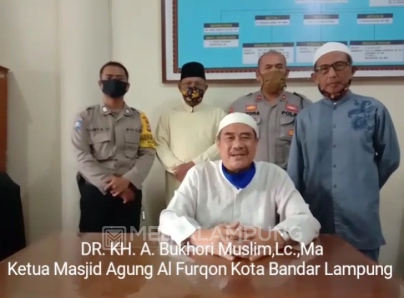 Masjid Al-Furqon Bandarlampung Tiadakan Shalat Jum'at