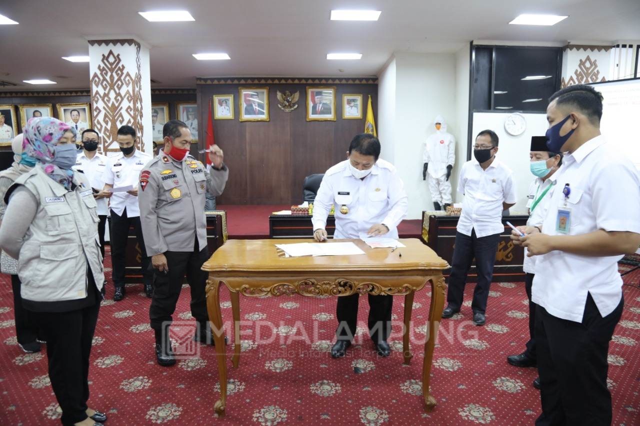 Gubernur Arinal Ajak Pengusaha Ritel Modern Terapkan Protokol Kesehatan Mencegah Penyebaran Covid-19