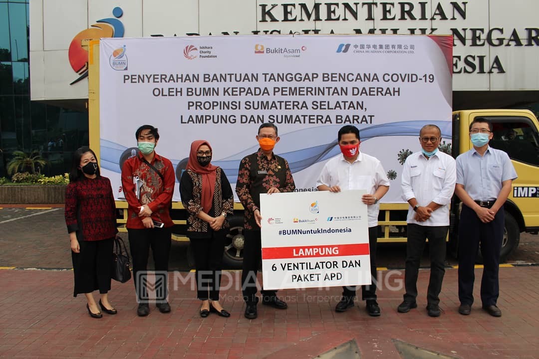 Pemprov Lampung Terima Bantuan dari Kementerian BUMN