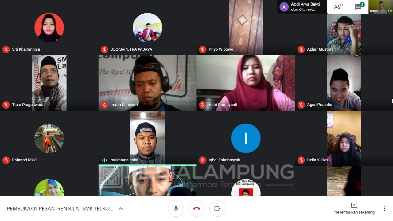 SMK TELKOM Lampung Terapkan Tadarus Secara Online