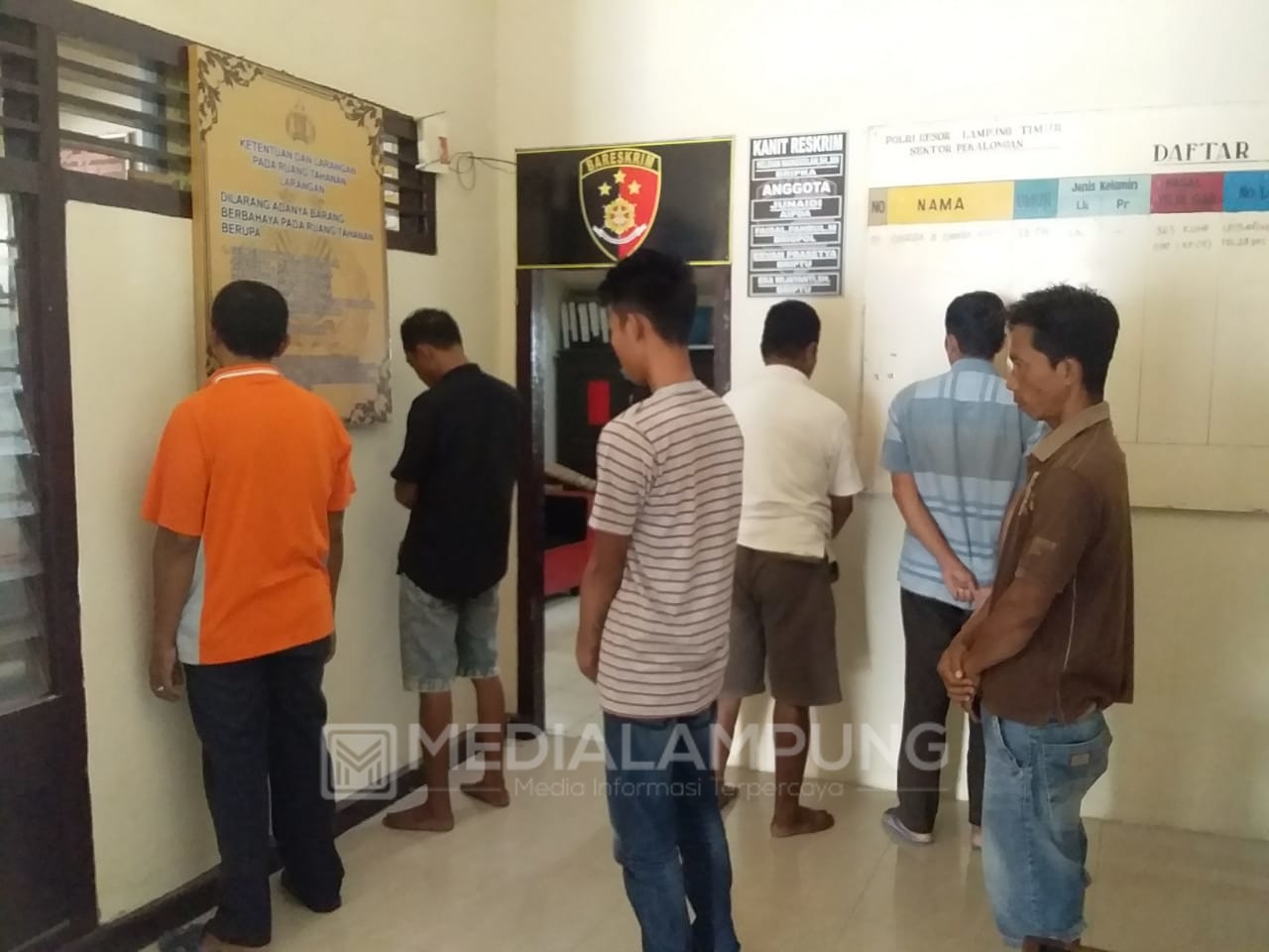Polsek Pekalongan Lamtim Amankan 7 Pelaku Perjudian