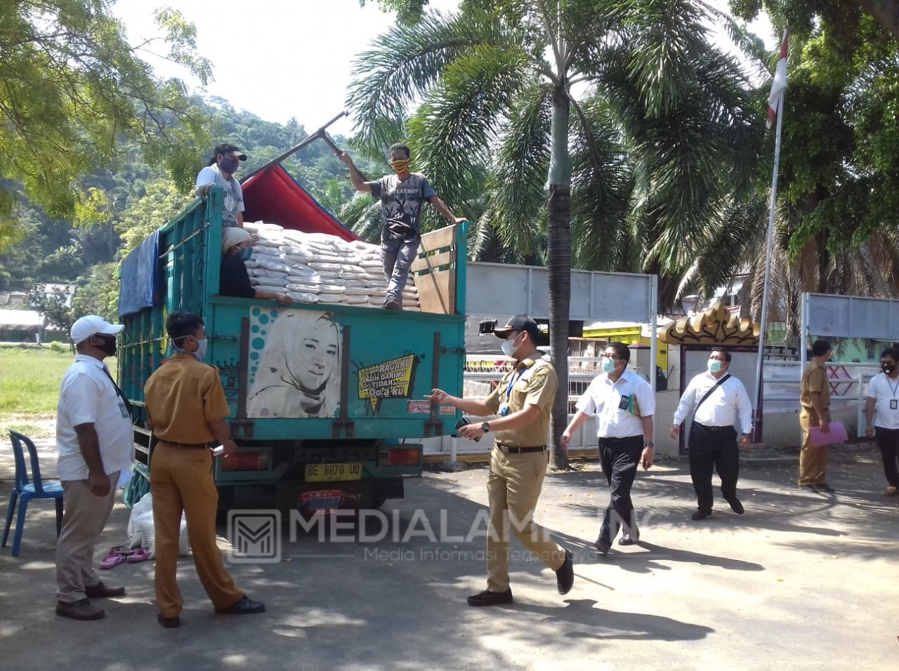 Dua Kecamatan di Bandarlampung Terima Bantuan Beras Tahap II 