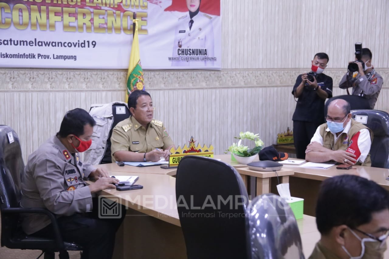 Gubernur Arinal Ajak Bupati/Walikota Imbau Masyarakat Sholat Ied di Rumah